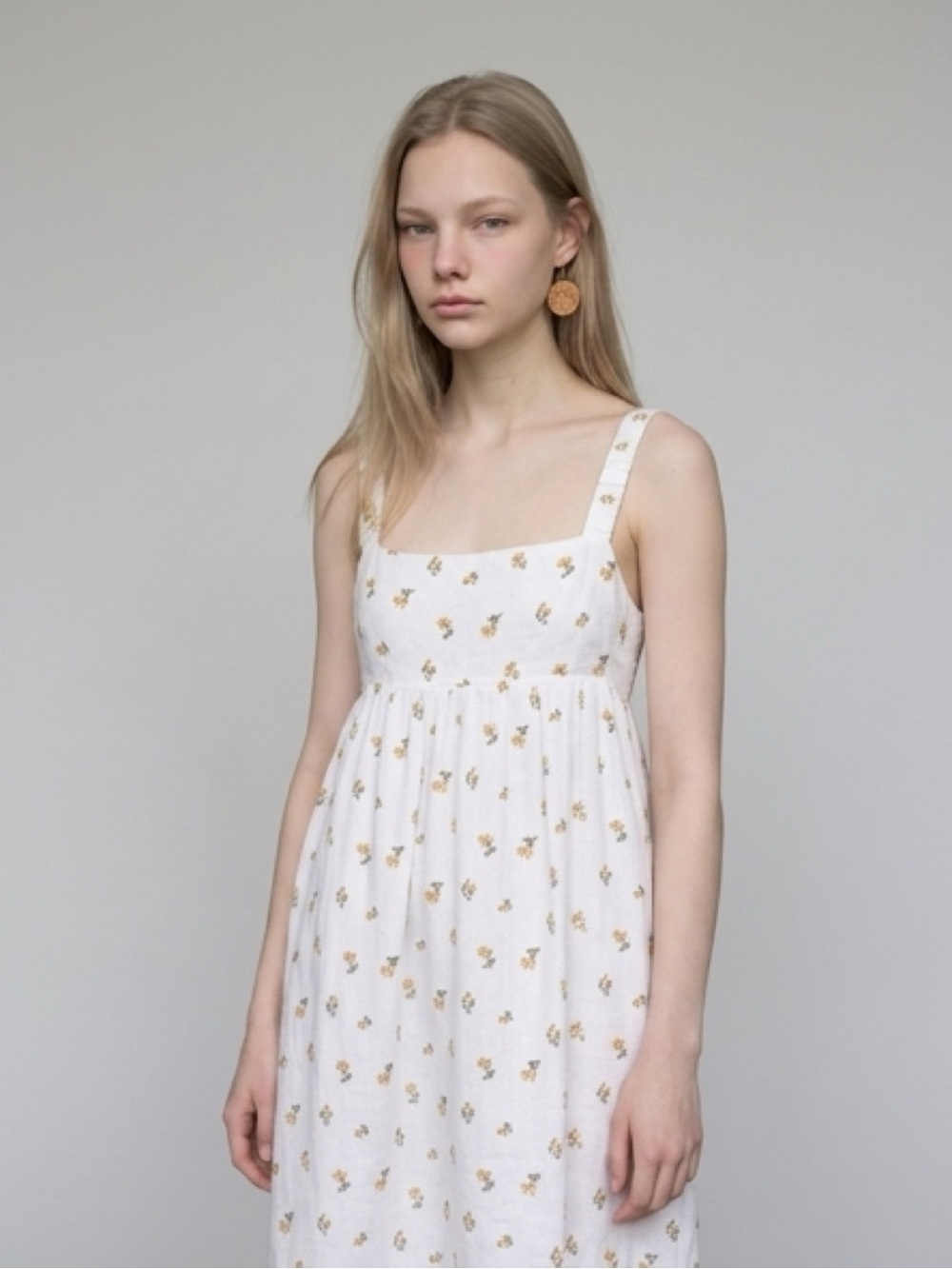 REFORMATION TANA FLORAL LINEN MAXI DRESS SMOCKING RUCHED STRAPS BOHO EUROSUMMER - Picture 2 of 15